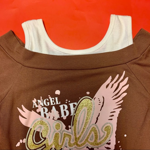 EUC Miss Juliet Angel Babe Girls Y2K Layered Top - Picture 5 of 9